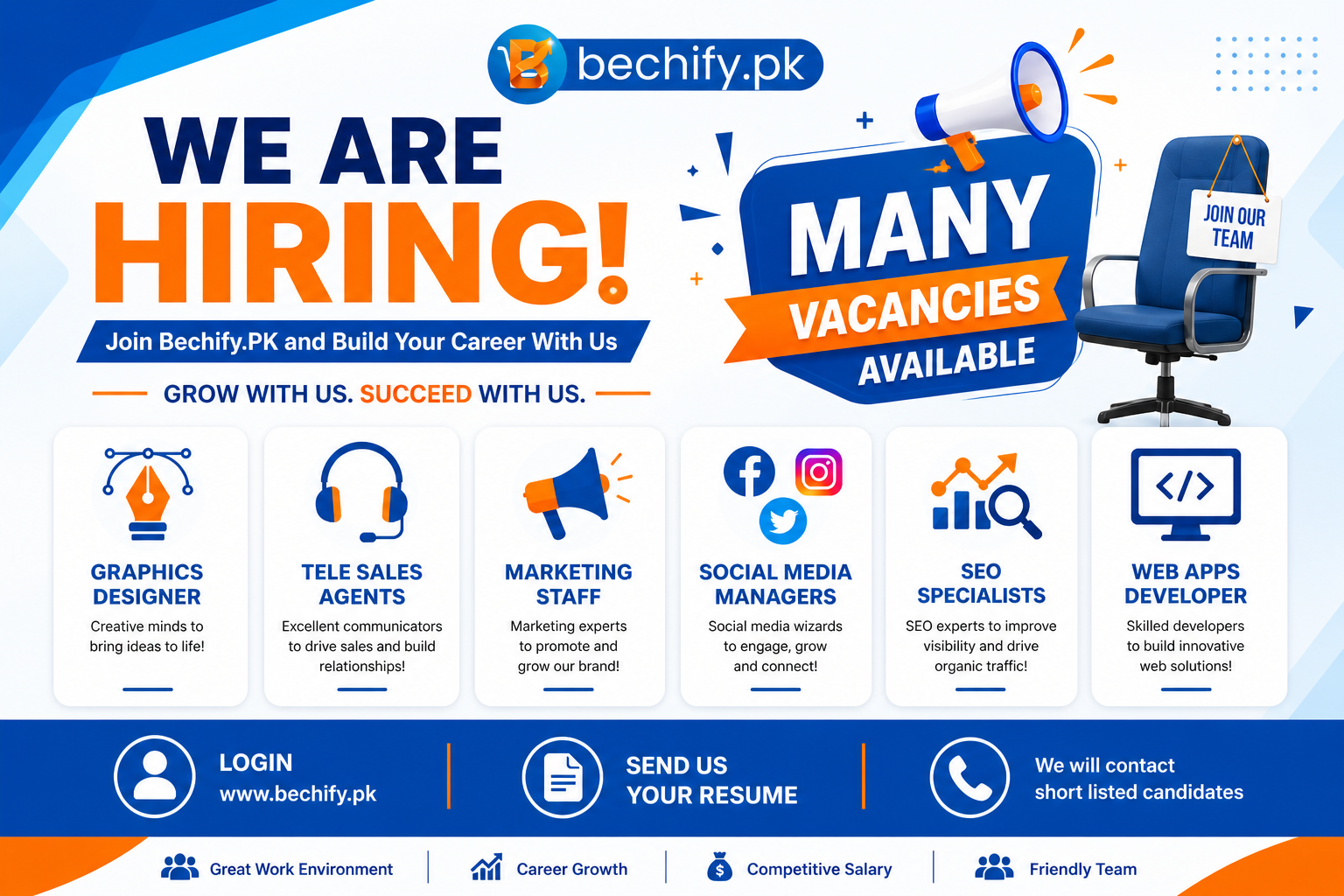 BechifyPK Hiring β Multiple Roles (Remote / Hybrid / Online)