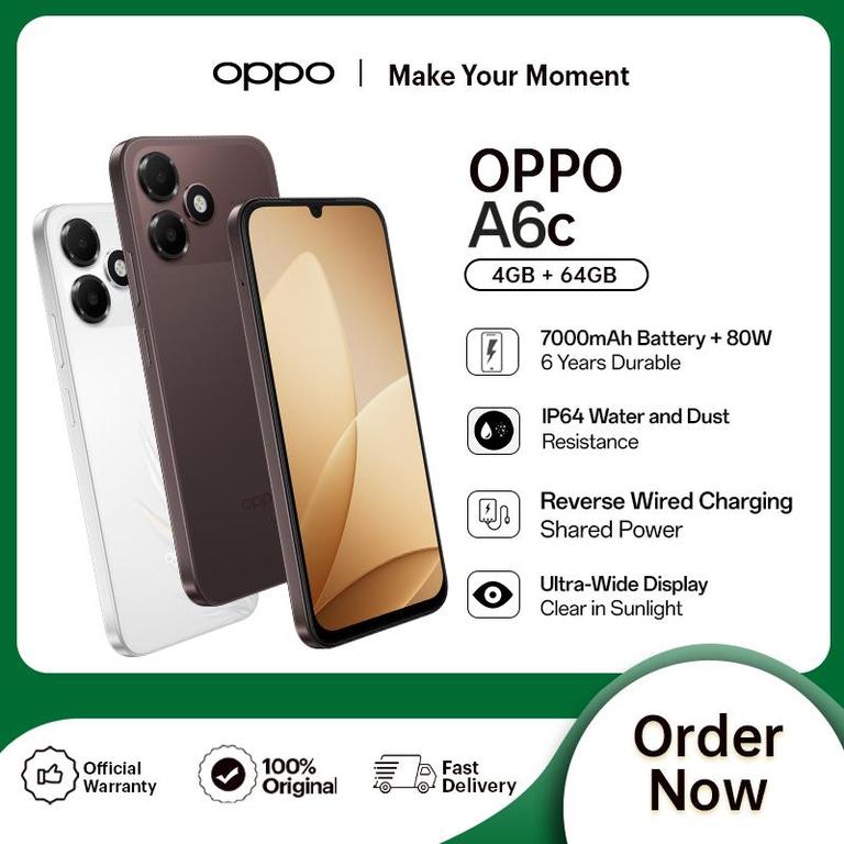 OPPO A6c | 4GB RAM + 64GB ROM