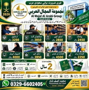 Driver jobs, Rider Jobs, Company Work permit Visa, Jobs in saudia